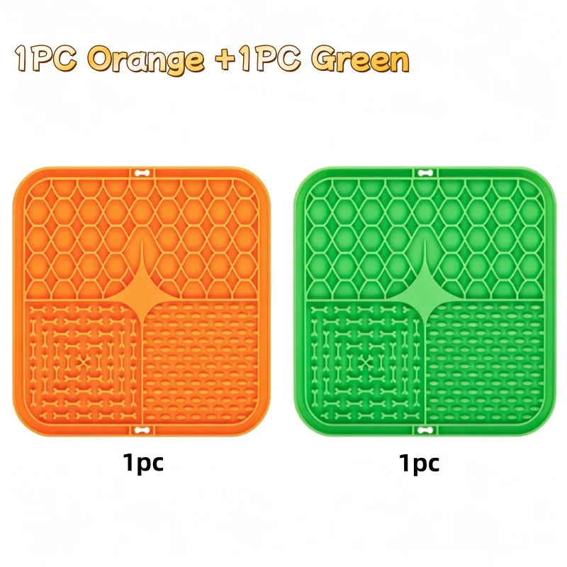 Pet Lick Mat – Silicone Slow Feeder & Bathing Distraction Mat