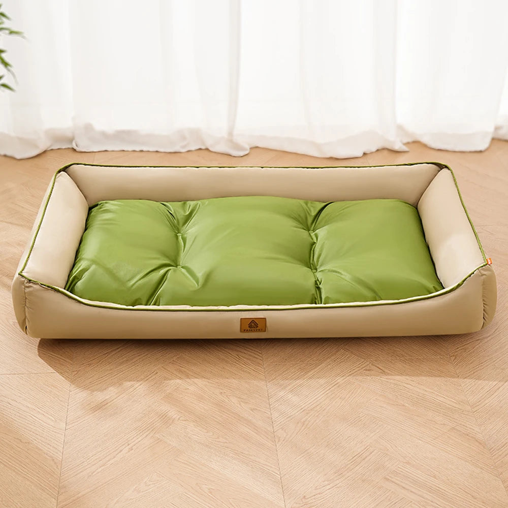 Cozy Corduroy Bolster Pet Bed for Dogs & Cats