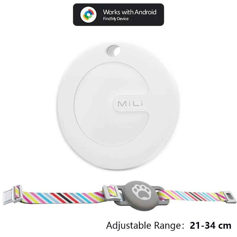 Smart GPS Pet Tracker for Dogs & Cats | Waterproof | Google Find My Device (Android)