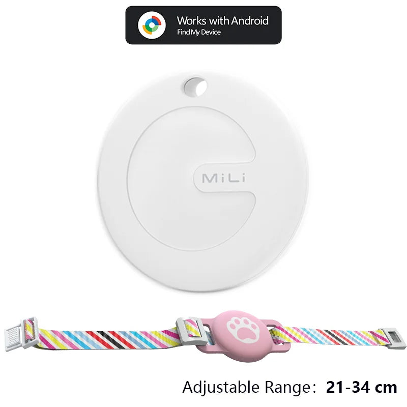 Smart GPS Pet Tracker for Dogs & Cats | Waterproof | Google Find My Device (Android)
