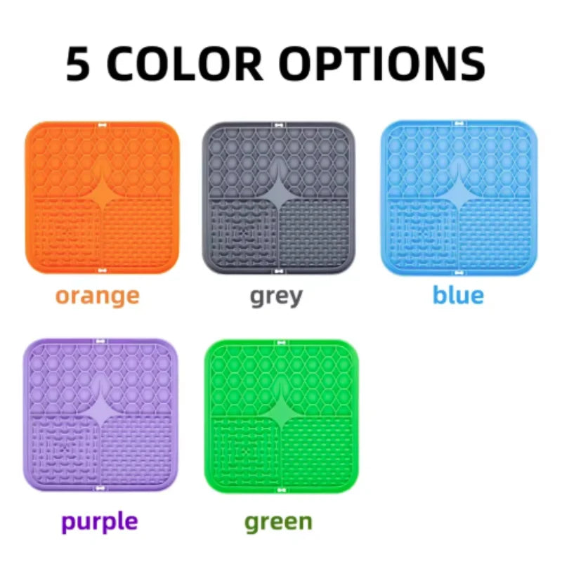 Pet Lick Mat – Silicone Slow Feeder & Bathing Distraction Mat