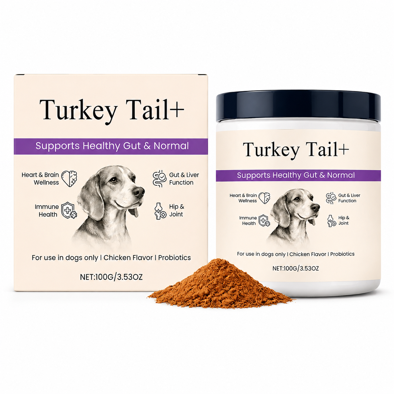 Dog Probiotic Powder for Dogs – Daily Digestive Health Supplement (100g)