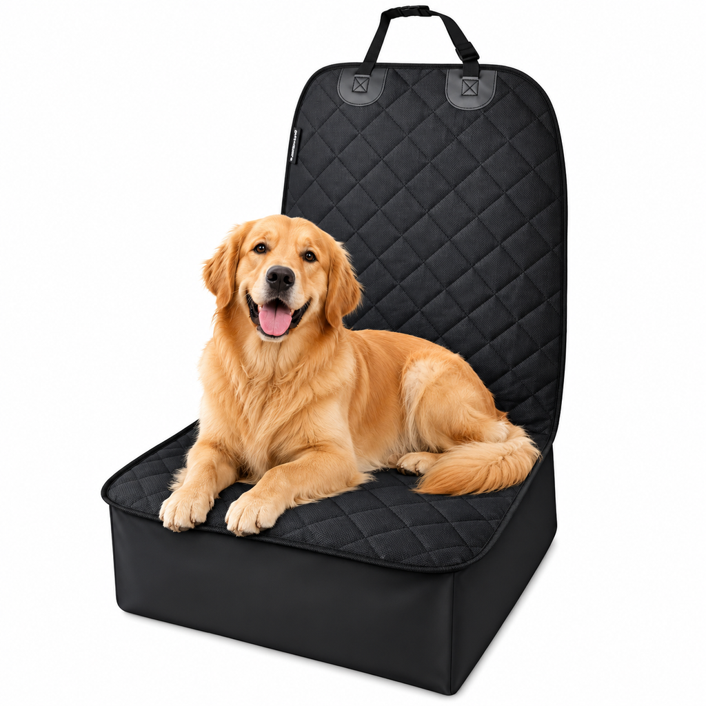 Waterproof Dog Car Seat Cover – Non-Slip Front Seat Protector for Cars, SUVs & Trucks