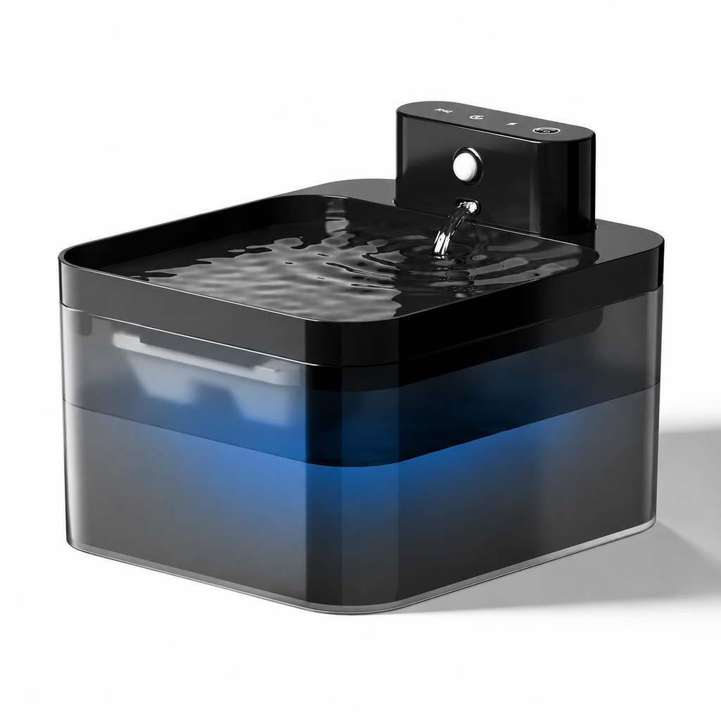 2.2L Smart Pet Water Fountain – Wireless Rechargeable Cat & Dog Water Dispenser
