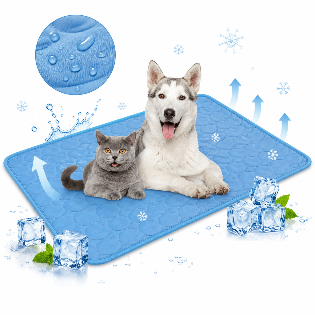 Dog Cooling Mat – Self-Cooling Pet Bed for Dogs & Cats | Soft, Durable & Washable
