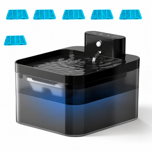 2.2L Smart Pet Water Fountain – Wireless Rechargeable Cat & Dog Water Dispenser