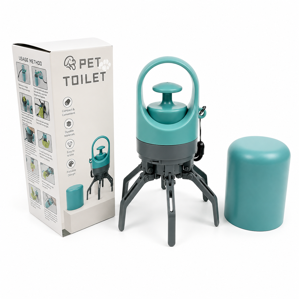 Dog Pooper Scooper with Refill Bags – Long Handle Waste Picker for Easy Pet Cleanup