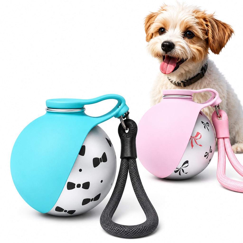 2-in-1 Dog Water Bottle & Food Container